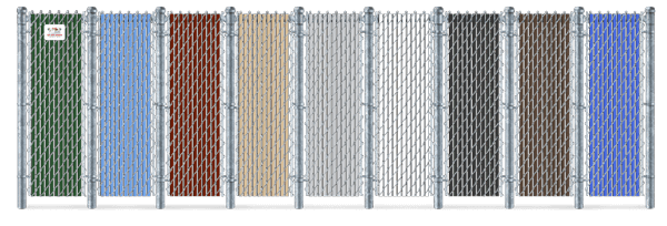 Privacy Slat Color Options For Chain Link Fence in Wimauma, Florida