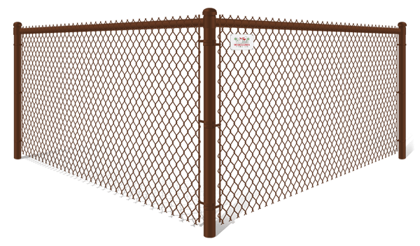 Brown Plastic Chain Link fence contractor in Wimauma, Florida