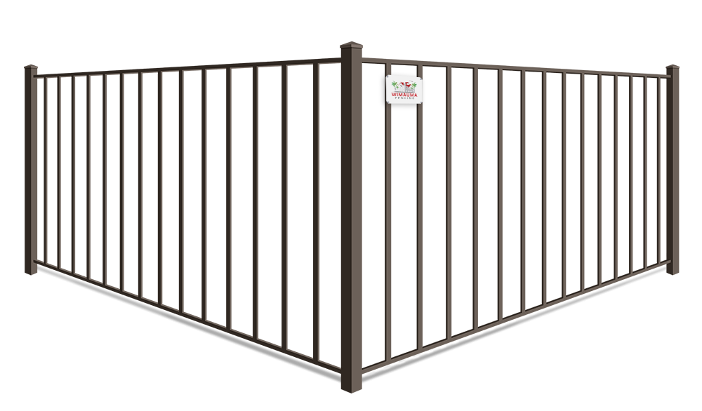 Commercial 2 rail aluminum fence company in Wimauma, Florida