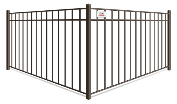 Commercial 3 rail aluminum fence in Wimauma, Florida