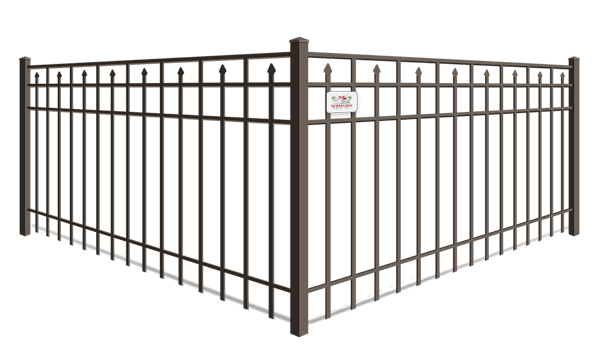 Alternating picket aluminum fence contractor in Wimauma, Florida