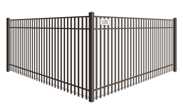 Double picket aluminum fence for commercial properties in Wimauma, Florida