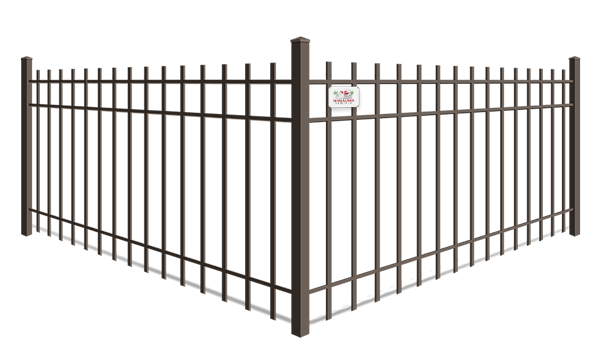 Extended picket commercial aluminum fence Wimauma, Florida