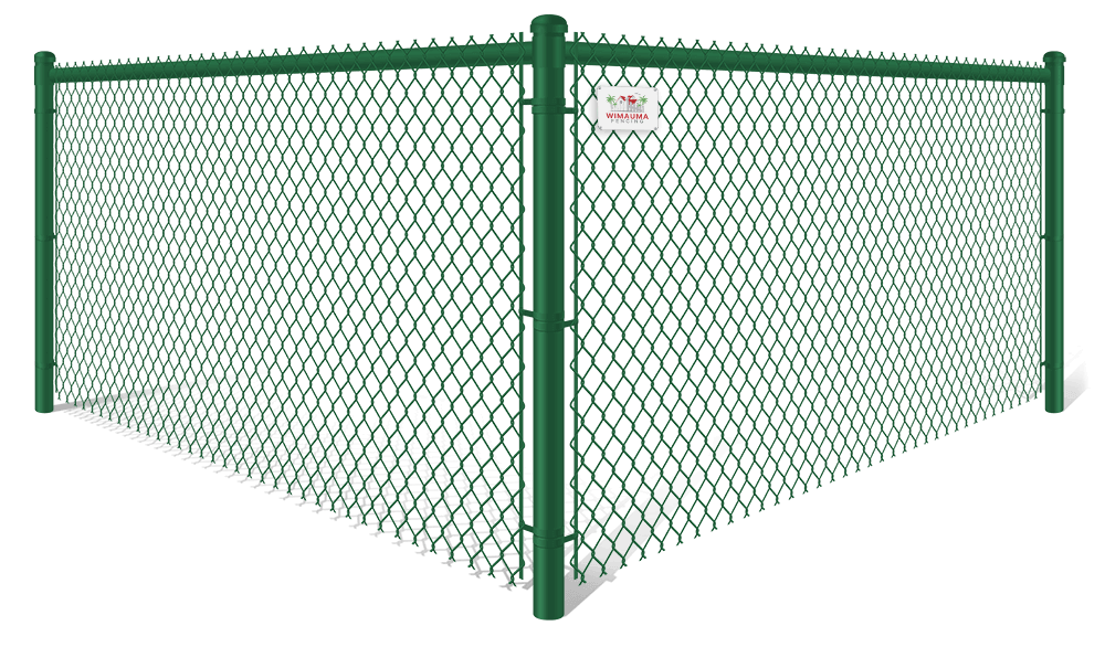 Green PVC-Coated chain link ppool fence contractor in Wimauma, Florida