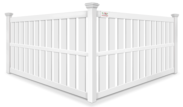 Spaced picket semi-private vinyl fence company - Wimauma, Florida