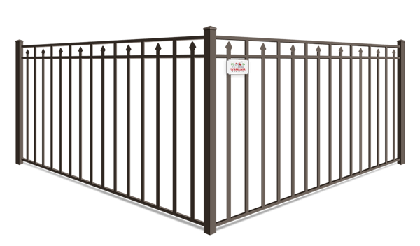 Alternating Extended Pickets aluminum fence company in Wimauma, Florida