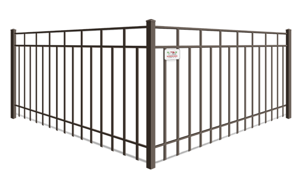 Alternating Picket Flat Top aluminum fence company in Wimauma, Florida