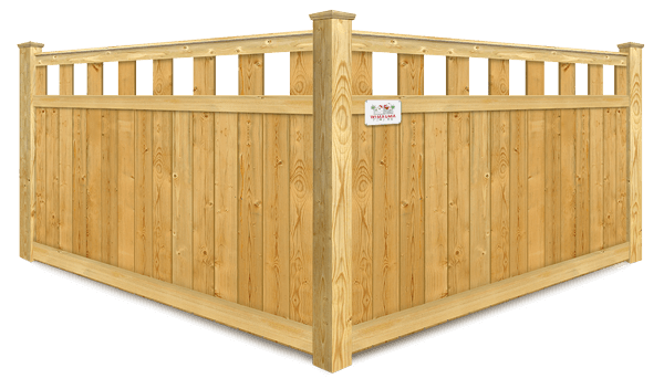 Extended Alternating Pickets wood fence company in Wimauma, Florida