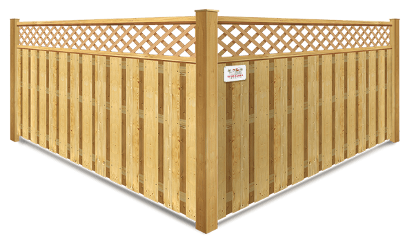 Lattice Top wood fence company in Wimauma, Florida