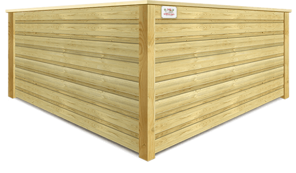 Horizontal Board On Board wood fence company in Wimauma, Florida