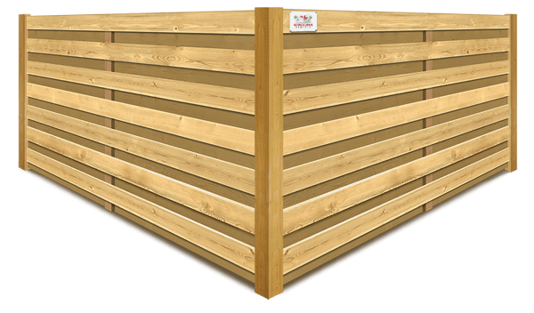 Horizontal Shadowbox wood fence company in Wimauma, Florida