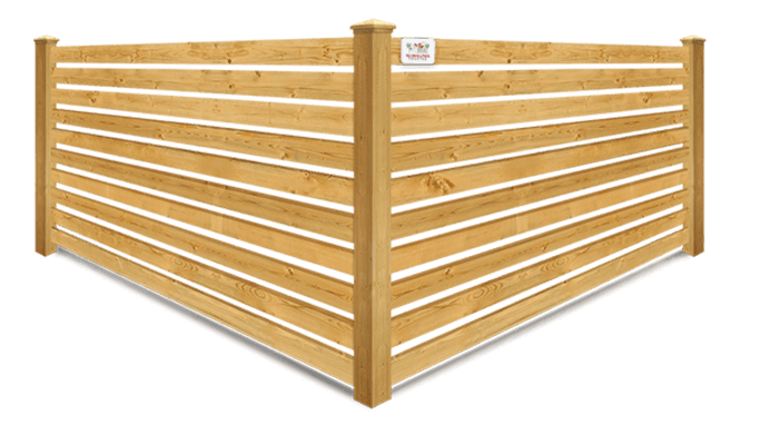 Horizontal Spaced Picket wood fence company in Wimauma, Florida