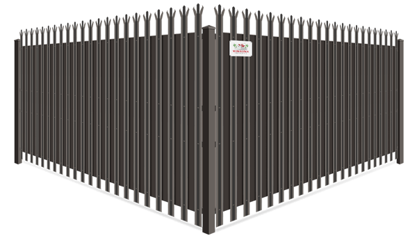 Trident Security With Privacy Slat wrought iron fence company in Wimauma, Florida