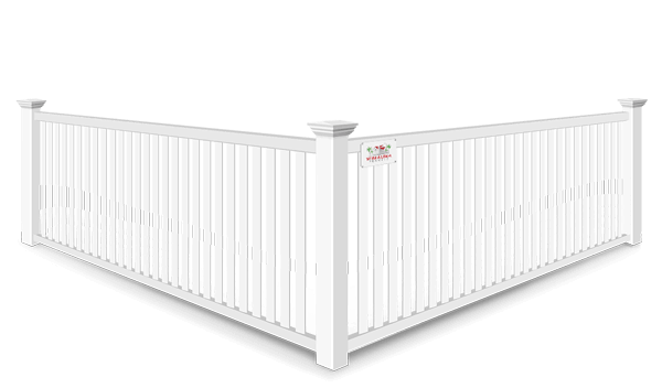 2 Rail Closed Picket vinyl fence contractor in Wimauma, Florida