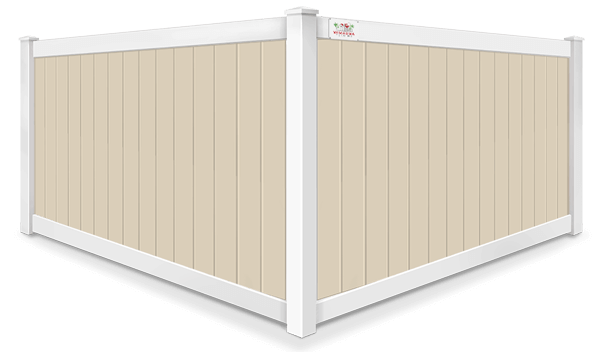 2 Tone Full Privacy vinyl fence contractor in Wimauma, Florida