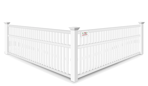 3 Rail Closed Picket vinyl fence contractor in Wimauma, Florida