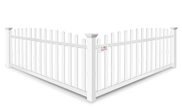 Arched picket vinyl fence contractor in Wimauma, Florida