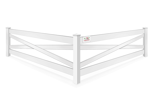 Crossbuck vinyl fence contractor in Wimauma, Florida