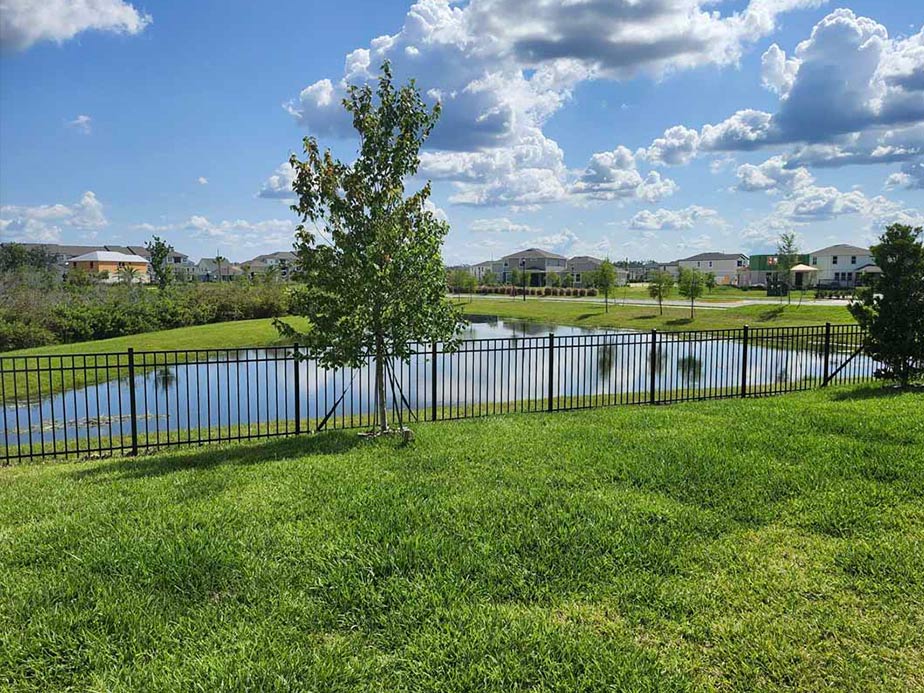 Aluminum fence in Riverview Florida